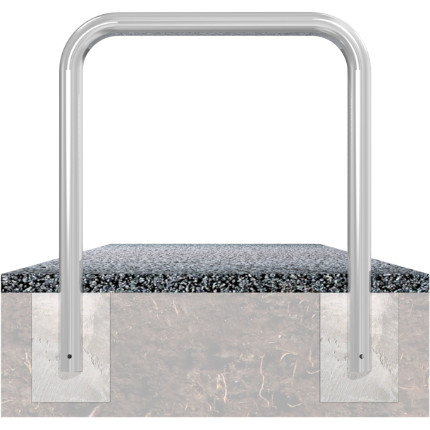 Guard hoop |  76 x 2,6 mm | without cross bar | for casting in concrete | total width: 1000 mm | total height: 1000 mm | hot-dip galvanized